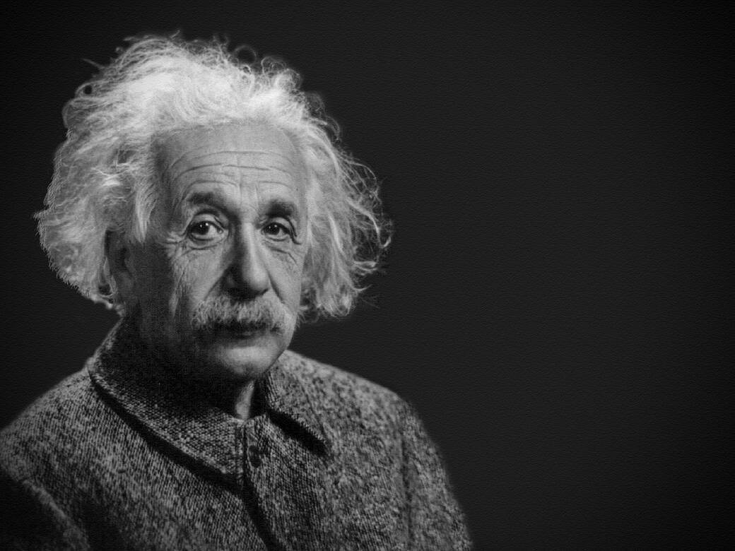 Albert Einstein portrait.