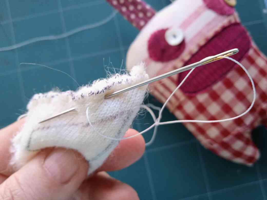 back stitch the seam