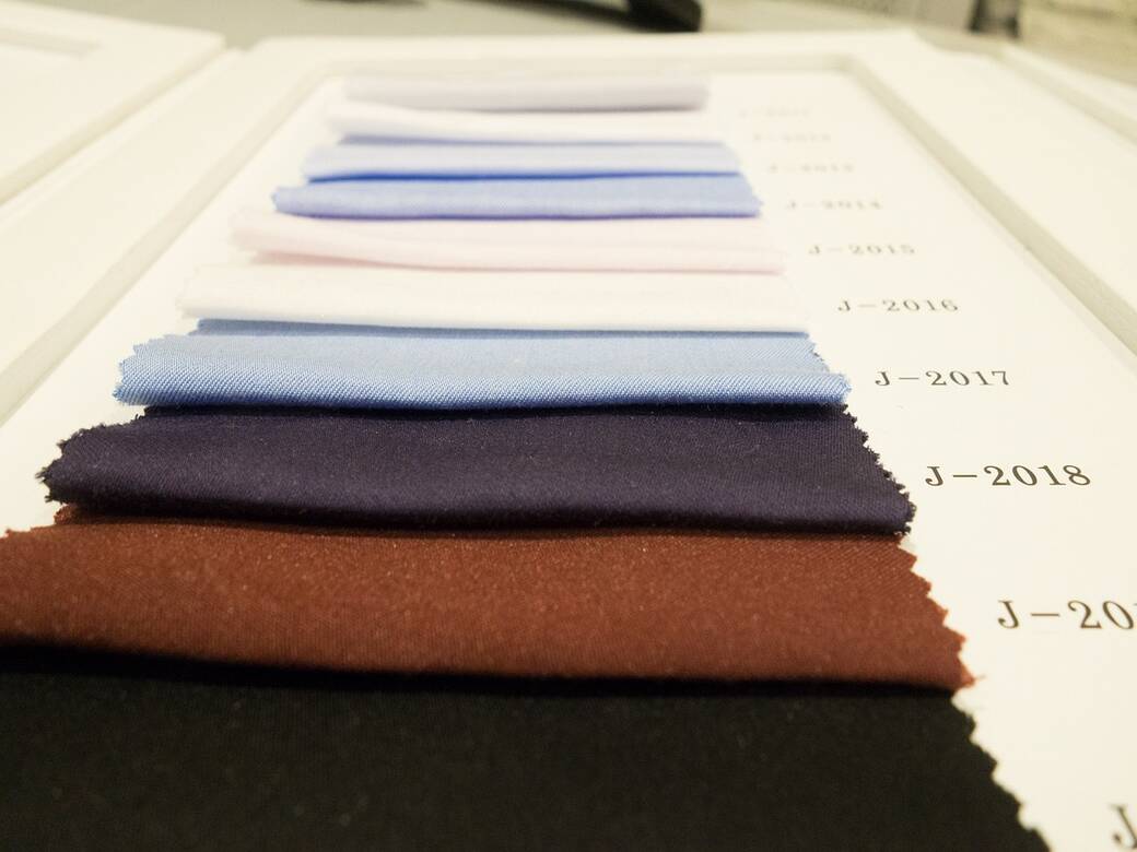 Fabric samples and swatches.