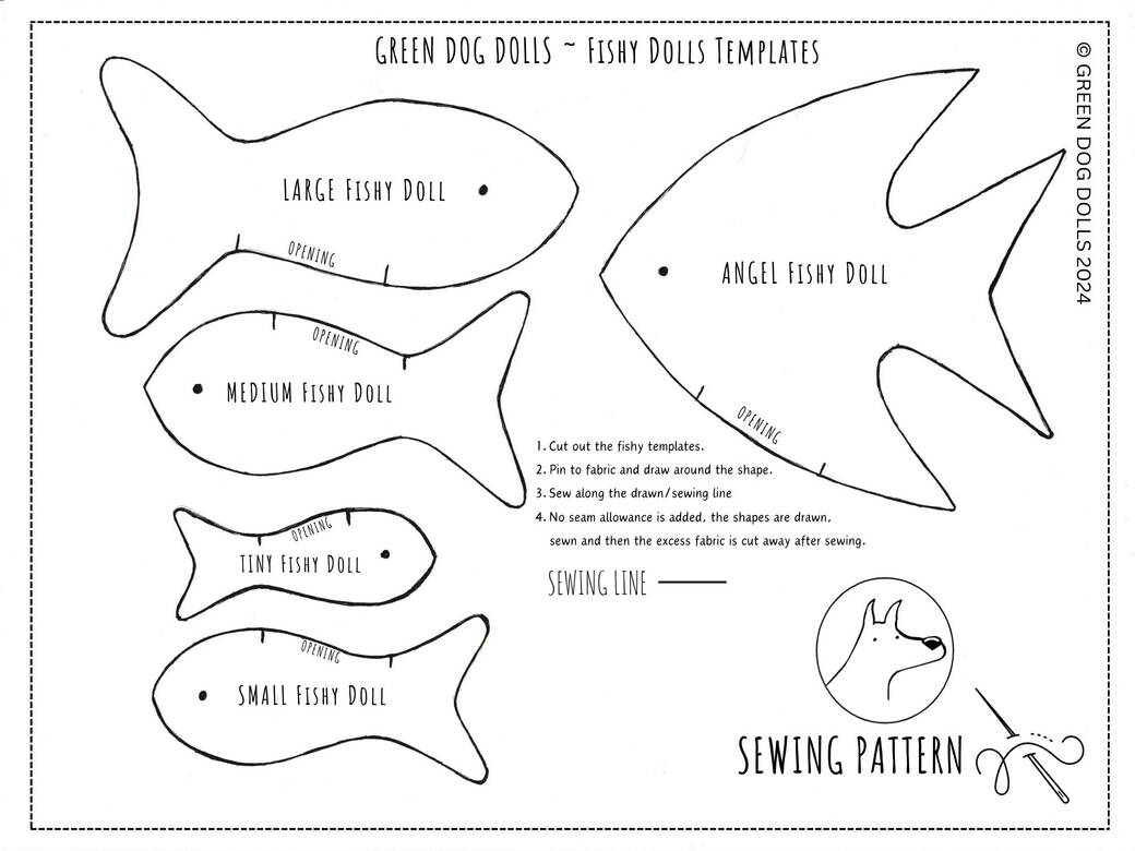 fishy dolls template