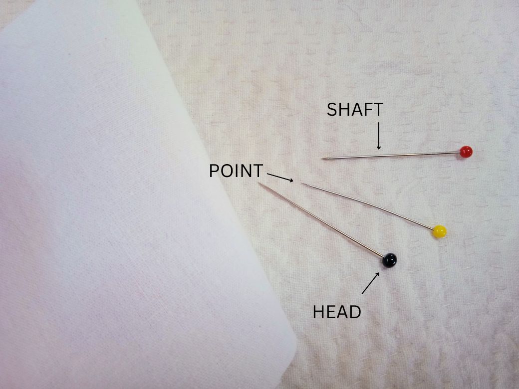 How to sew guides - using pins