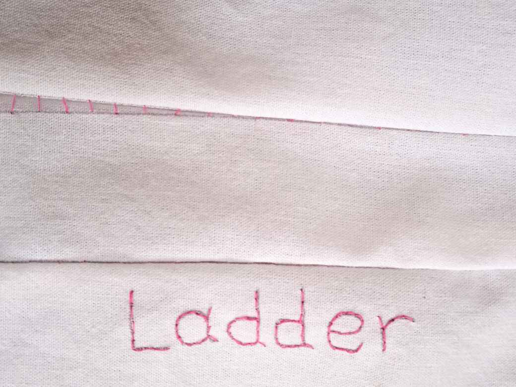 How to sew - Ladder stitch