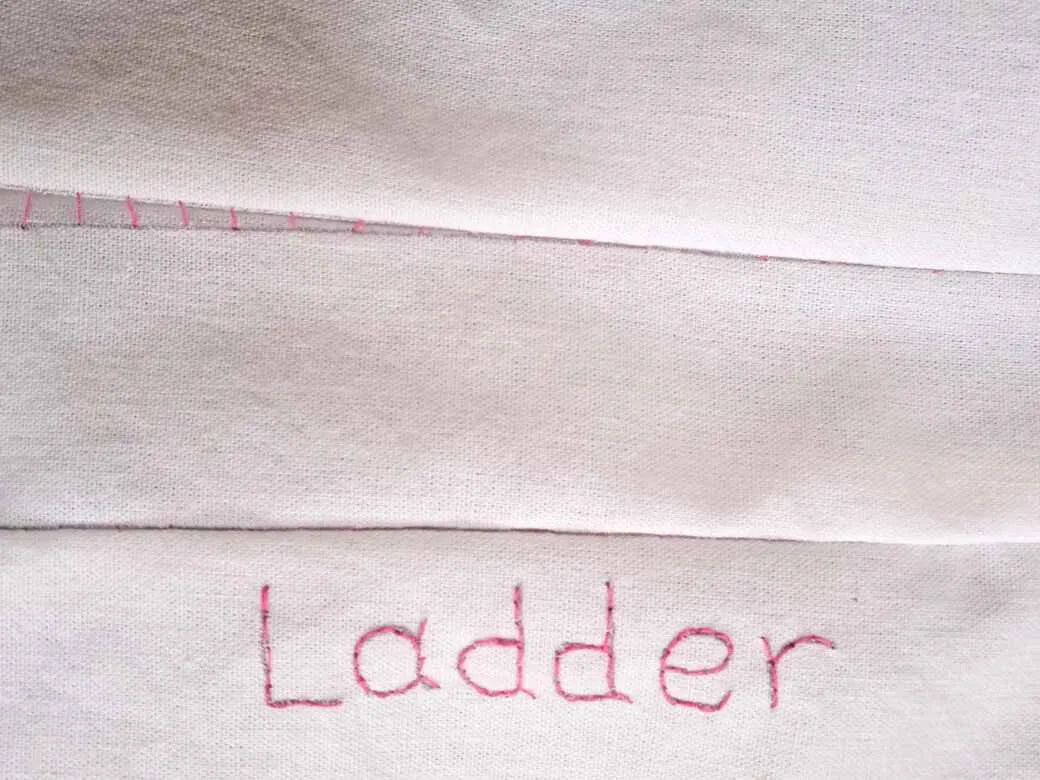 How to sew - Ladder stitch