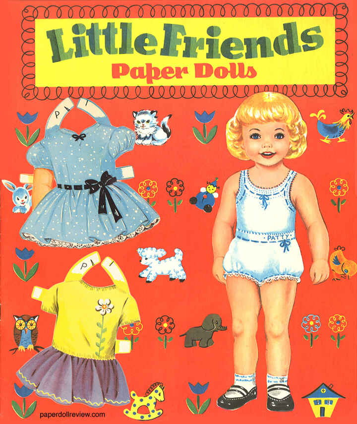 Vintage paper doll cut out and dress up.