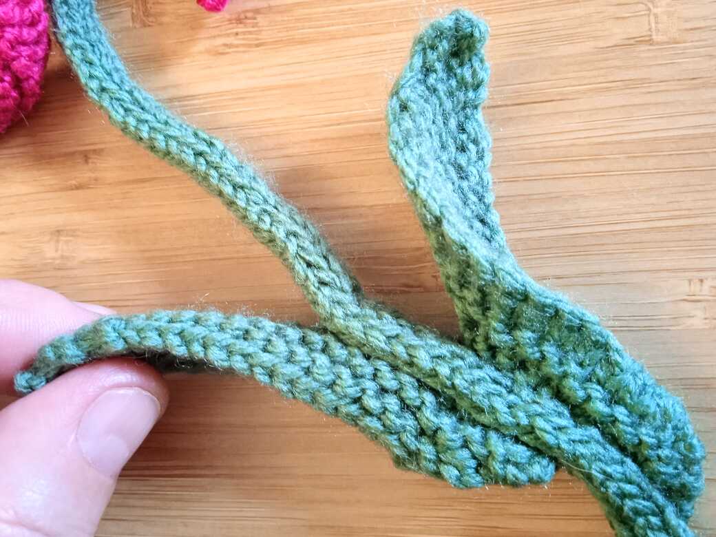 Wall Flowers, knitted flower, mould leaves.
